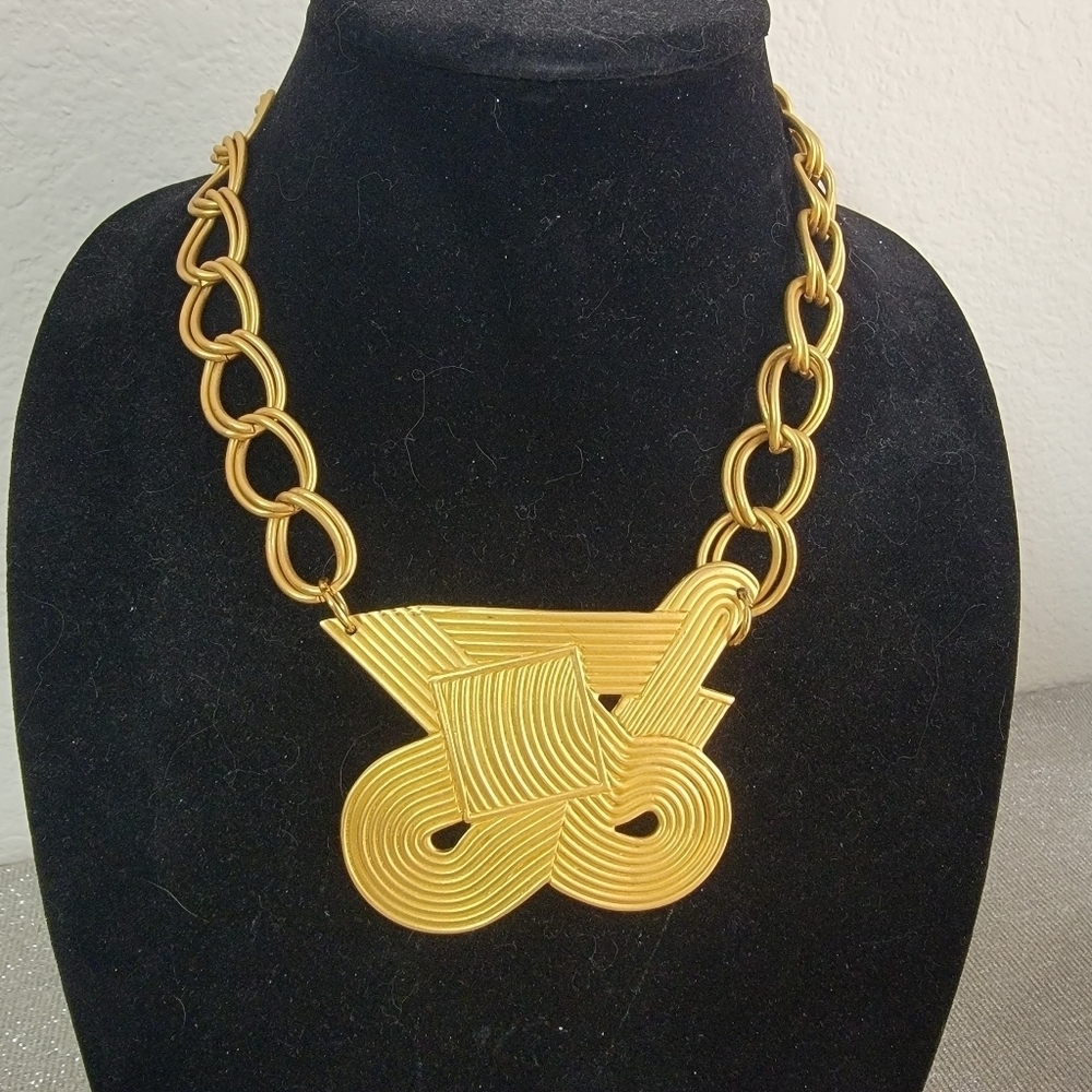 Custom Richard Fishman Brooch Necklace